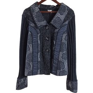 Women's Black and Gray Sweater